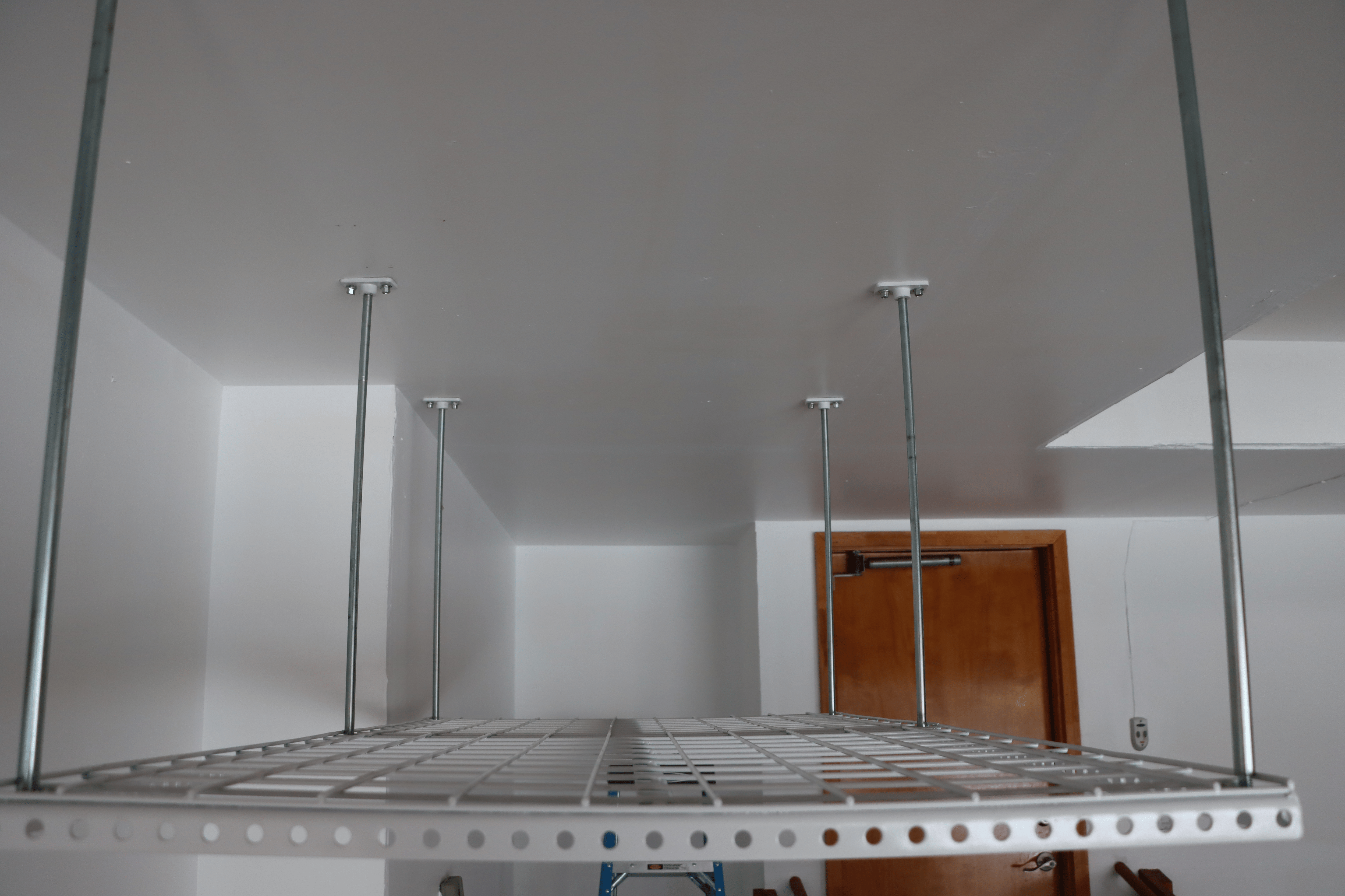 Dura-Lift Elevate Adjustable Height Overhead Garage Door Ceiling Double Storage Platform (31 in W x 62 in D)